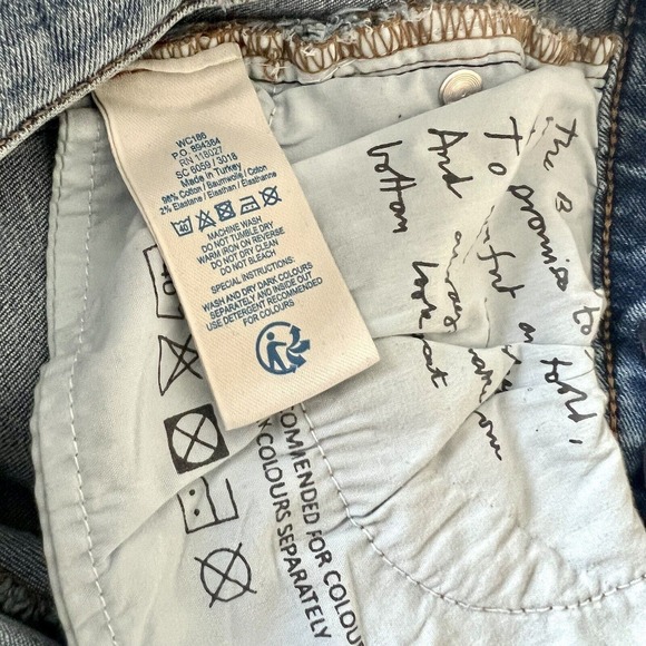 Boden The Soho Skinny Distressed Midrise Jeans Size 6 UK 2 US Regular Med Wash - Picture 11 of 13